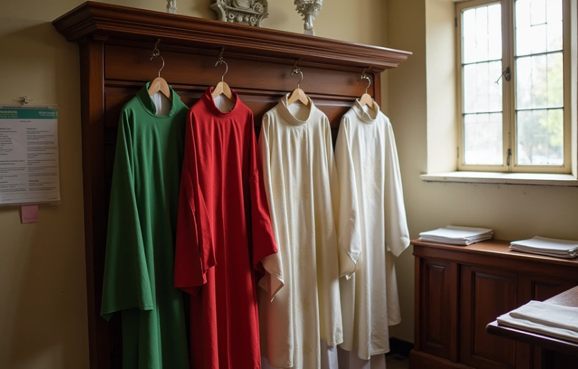 Символіка богослужбових кольорів і облачень гід для мирян